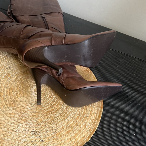 ZIGIBew York Leather Western Heel Booties Boots Size 7.5 - Picture 13 of 16